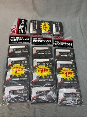 Vintage Digitech 60 minute low noise cassettes 3 packs of 4 one pack of 3 90 min